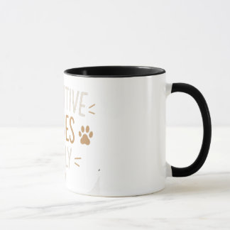 Caneca Vibrações Positivas - Amante de Cachorros Fofos e