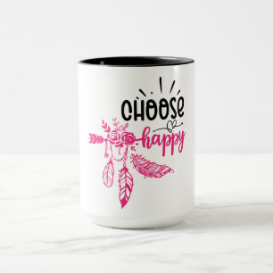 Caneca Vibrações Positivas Citação Motivacional
