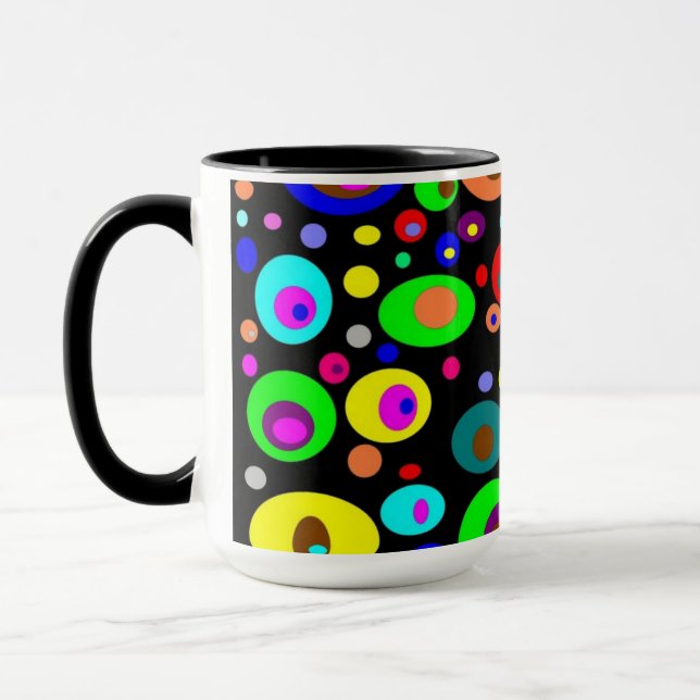Caneca Vibrant abstract circles (Esquerda)
