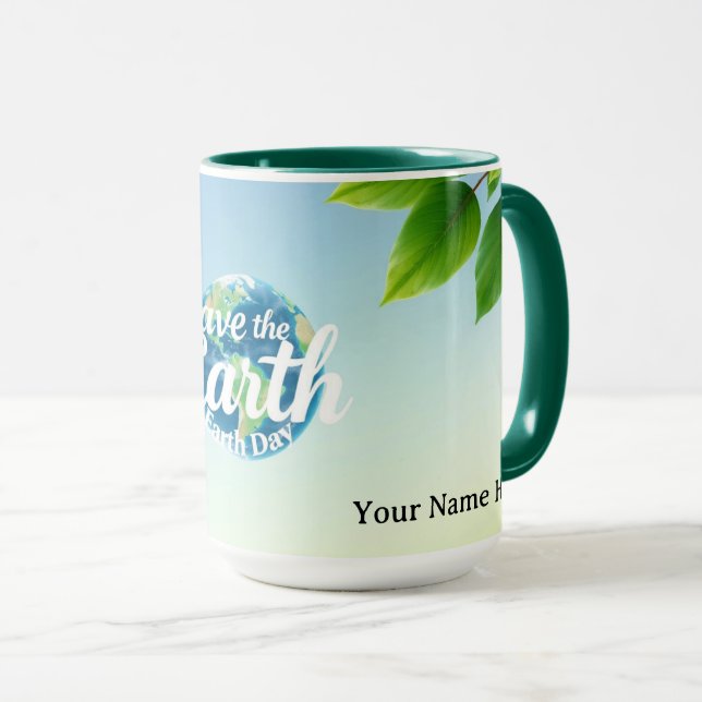 Caneca Vibrant Dopamine Eco-Guardians' Embrace (Frente Esquerda)