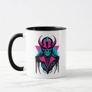 Caneca Vibrant Medieval Zombie Skull