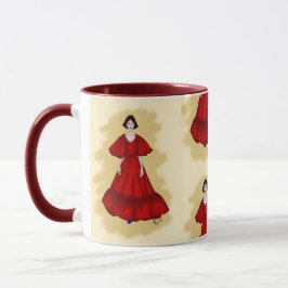 Caneca Vibrant Red Dress with Sculptural Movement Style