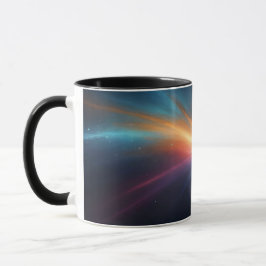 Caneca Vibrant Supernova Cosmic Space Explosion Abstract