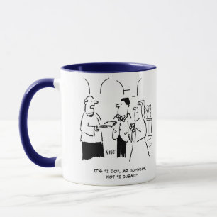 Caneca Vicar no casamento diz Bridegroom para dizer "eu f