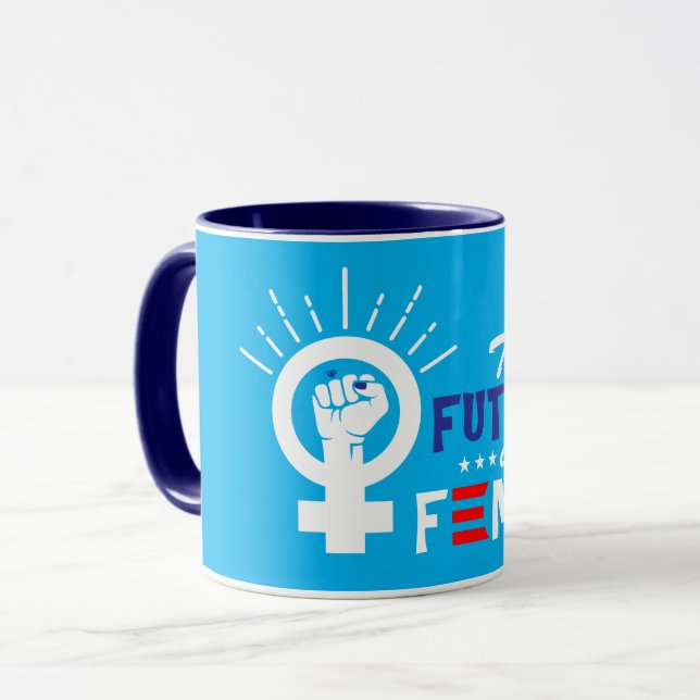 Caneca Vice-Presidente Kamala Harris Futuro é Mulher (Frente Esquerda)