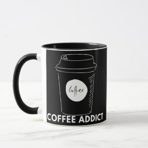 Caneca Viciado em café Cappuccino Espresso Latte Drinker