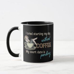 Caneca Viciado em café para garotas