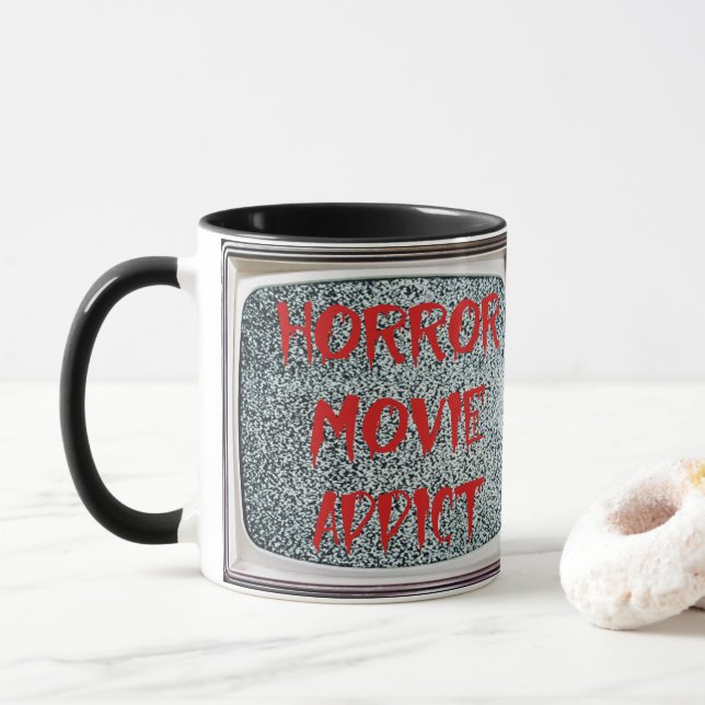 Caneca Viciado em Filme Horror (Com Donut)