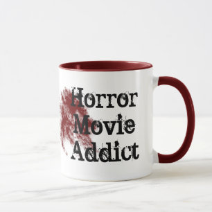 Caneca viciado em filmes de terror