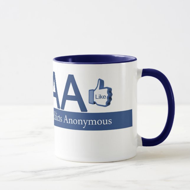Caneca Viciados de Facebook anónimos (Direita)