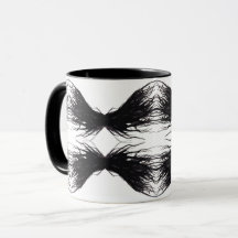 Vícios Abstratos Asas Pretas Arte de Tinta Álcool