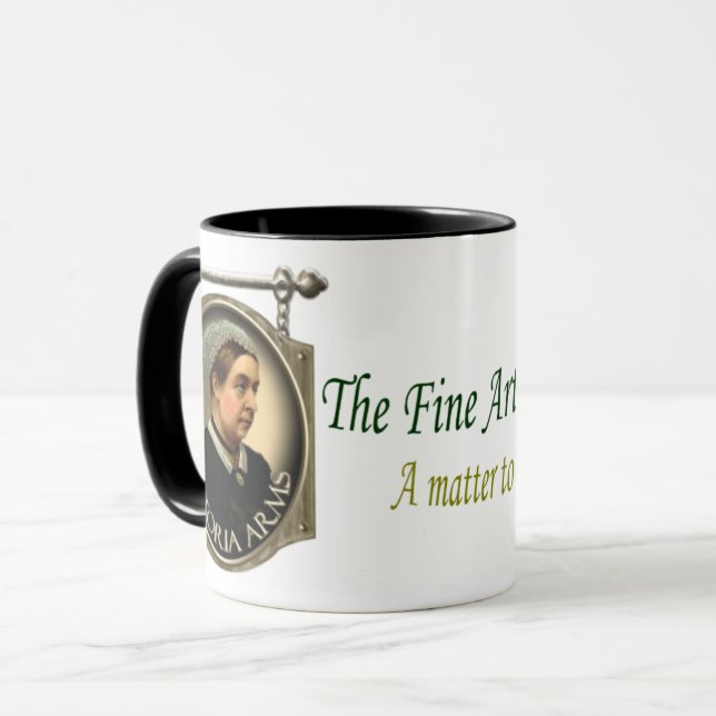 Caneca Victoria arma o sinal do bar (Frente Esquerda)