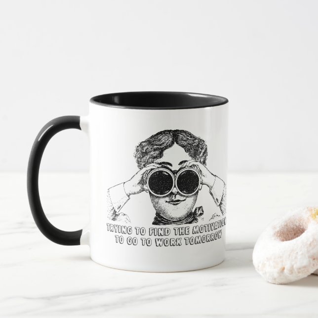 Caneca Victorian Humor Office Coffee Mug (Com Donut)