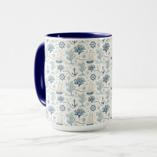 Caneca Vida Costeira Oceanos Azuis