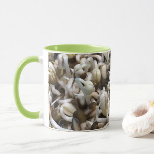 Caneca Vida de Broto Orgânico Feijão Mungo Fotografia Mac