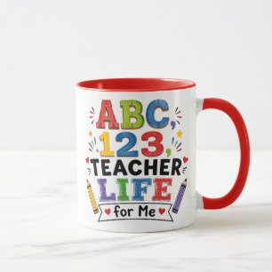Caneca Vida de Professor para Mim – Presente Diver