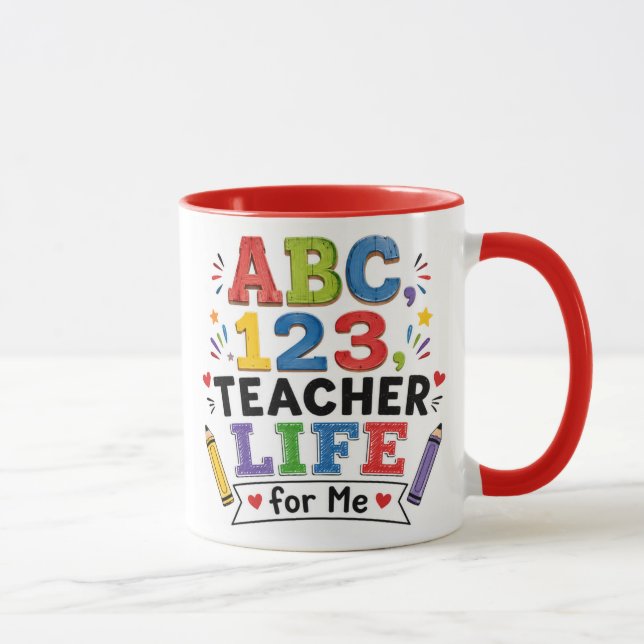 Caneca Vida de Professor para Mim – Presente Diver (Direita)