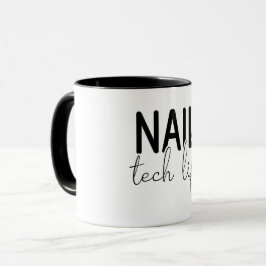 Caneca Vida de Técnico de Unhas