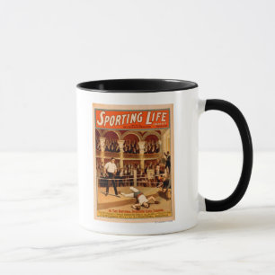 Caneca "Vida esportiva" Boxing Theatray Poster