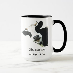 Caneca Vida melhor na Fazenda Vaca Fazenda animal