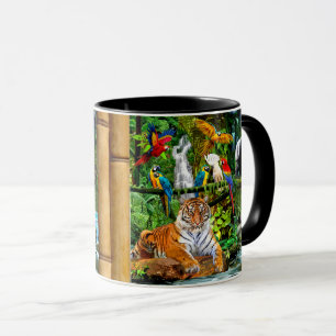 CANECA VIDA SELVAGEM DA FLORESTA DA CHUVA