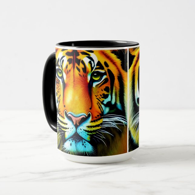 Caneca Vida Selvagem Dimensional: Designs animais semelha (Frente Esquerda)