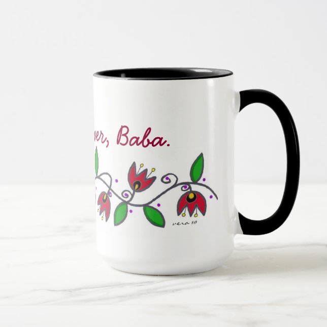 Caneca Videira da eternidade - ame-o para sempre, babá (Direita)