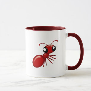 Caneca Vídeo de Cartoon Vermelho de Ante