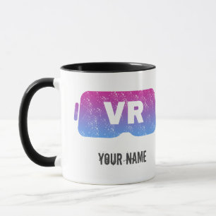 Caneca Vídeos de Jogador de Vintagem Virtual VR
