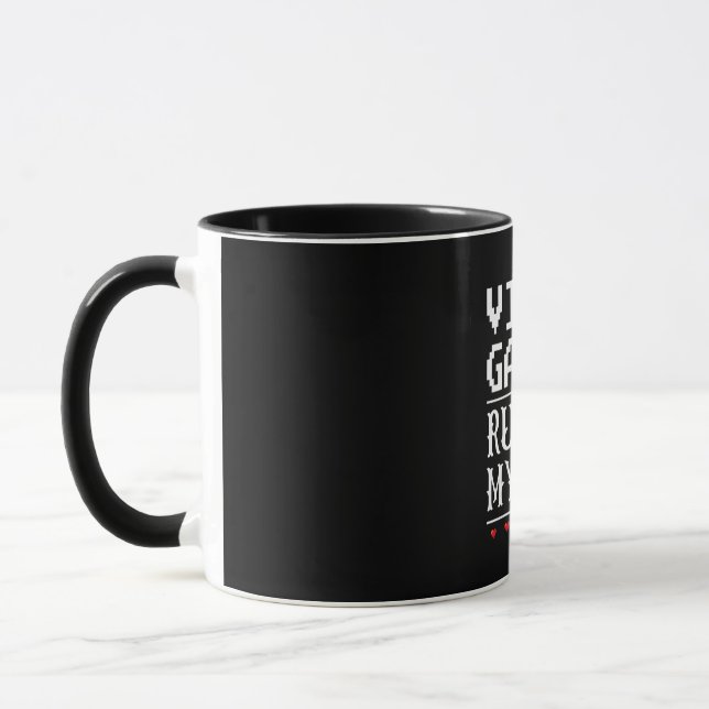 Caneca Videos games arruinaram minha vida (Esquerda)