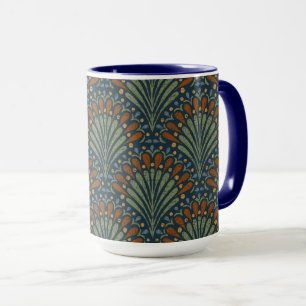 Caneca Vidraça Boêmia, Ventilador, Azeite, Ferrugem, Azul
