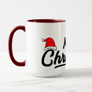 Caneca vidro de natal