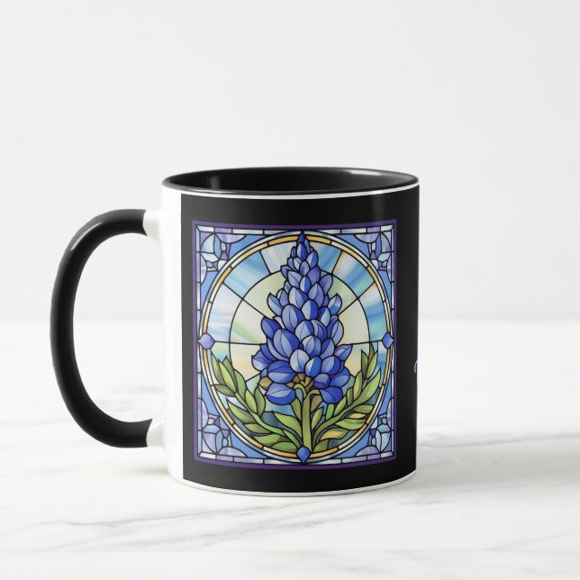 Caneca Vidro Estido Texas Bluebonnet True Blue Friel (Esquerda)
