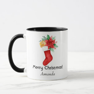 Caneca Vidro fosco de Natal