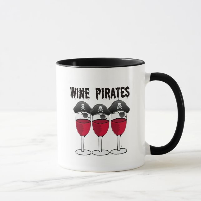 CANECA VIDROS DE VINHO TINTO DOS PIRATAS DO VINHO E (Direita)