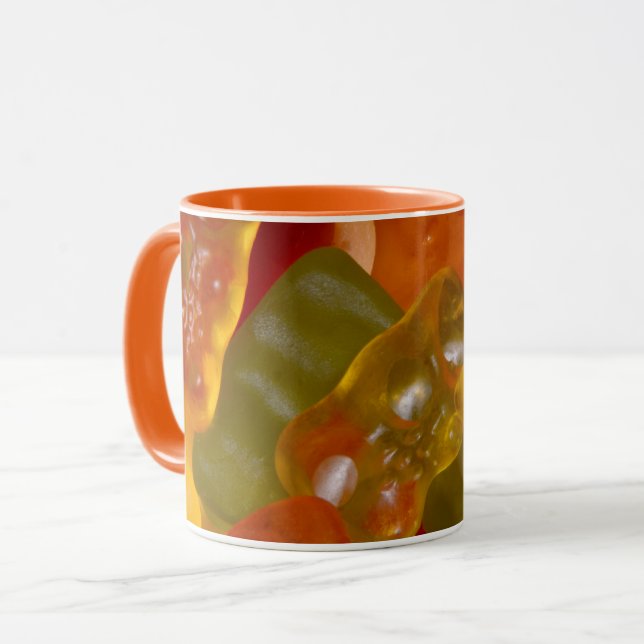 Caneca Viele bunte Gummibärchen Coffee Mug (Frente Esquerda)