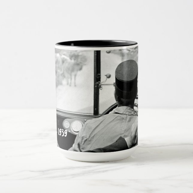 Caneca View Through French Bus Window 1939 France (Centro)