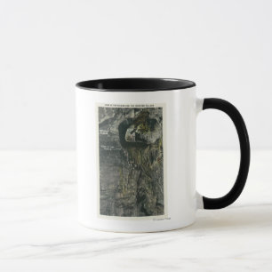 Caneca Vila e casa invertidas da opinião das fadas