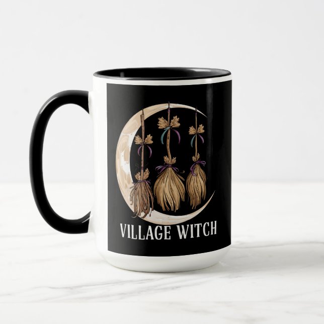 Caneca Village Witch Gothic Occult Wicca Pagan Nature (Esquerda)