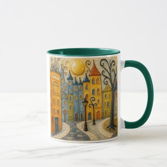 Caneca Ville ensoleillée au petit matin (Direita)