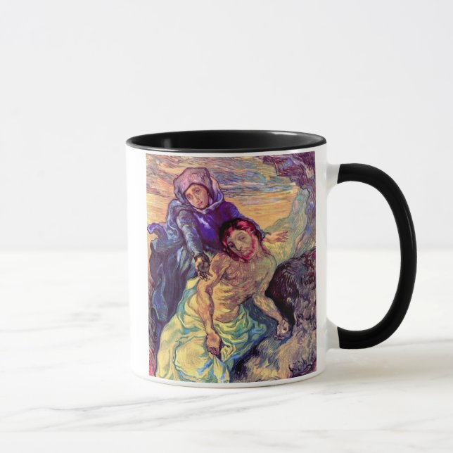 Caneca Vincent Van Gogh - A Pieta - Jesus e Virgem Maria (Direita)