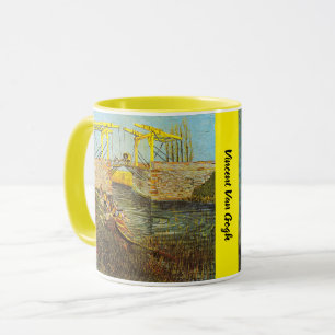 Caneca Vincent Van Gogh - A ponte de Langlois em Arles