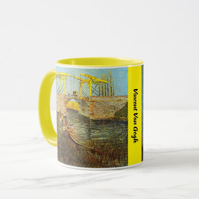 Caneca Vincent Van Gogh - A ponte de Langlois em Arles (Frente Esquerda)
