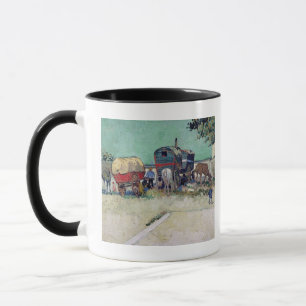 Caneca Vincent van Gogh   as caravana, acampamento