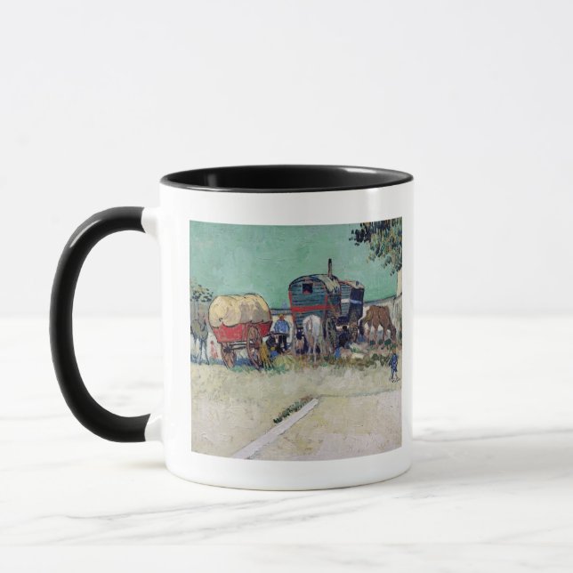Caneca Vincent van Gogh | as caravana, acampamento (Esquerda)