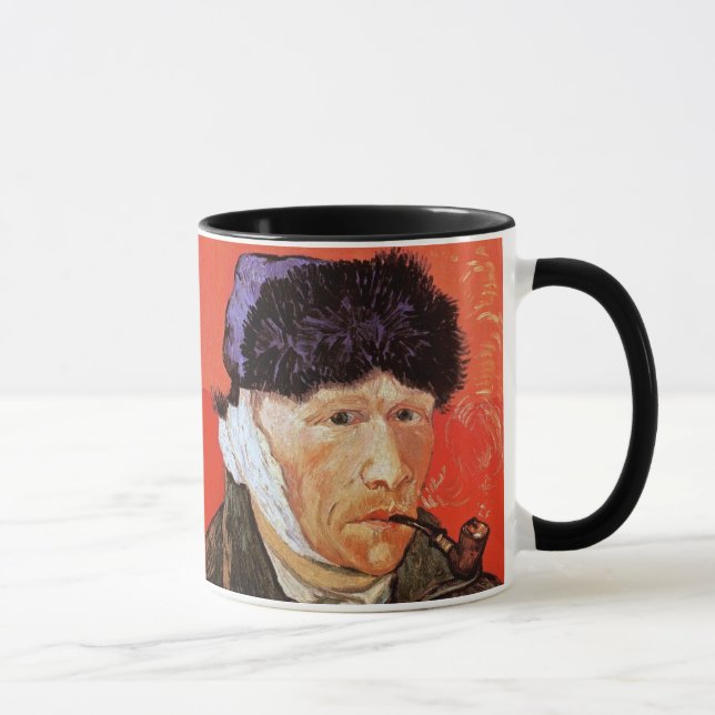 Caneca Vincent Van Gogh - Autorretrato com a Orelha Corta (Direita)