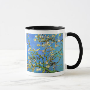 Caneca Vincent van Gogh - belas artes de florescência da