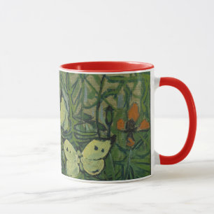 Caneca Vincent van Gogh - Borboletas e Papoulas