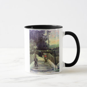 Caneca Vincent Van Gogh - Caminho Íngreme em Montmartre