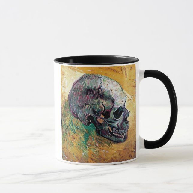 Caneca Vincent Van Gogh - Crânio de Perfil - Arte Fina (Direita)